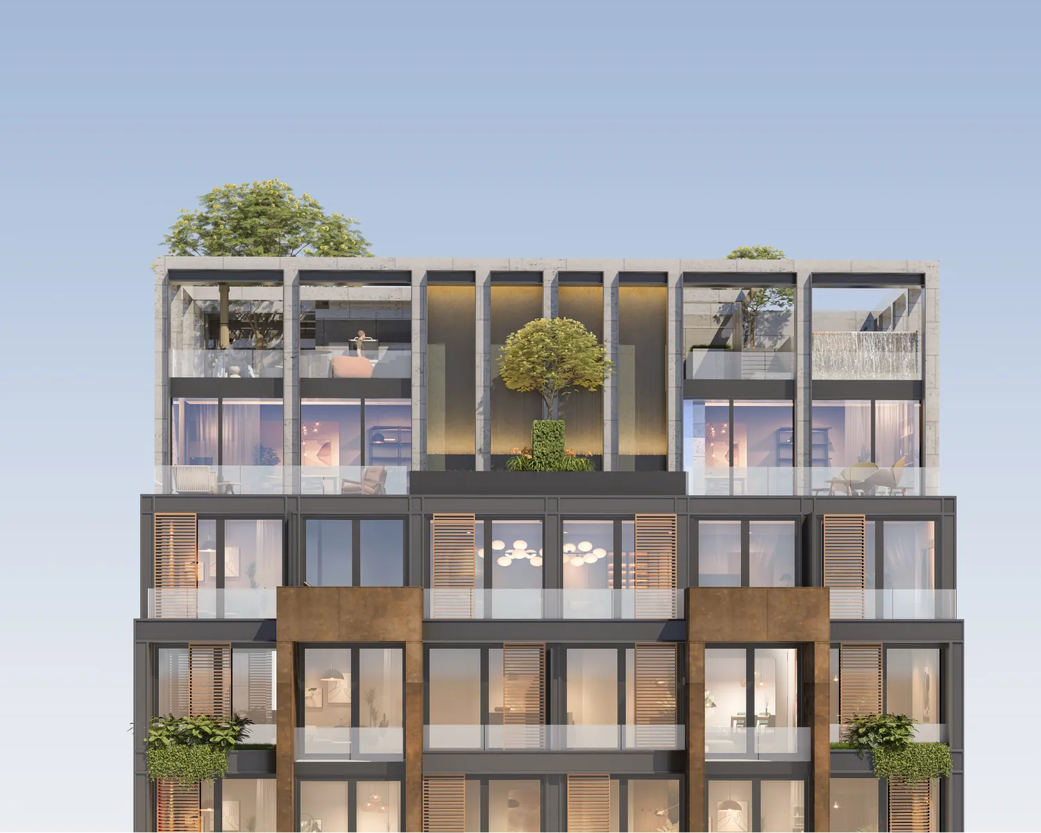 LYV — the crown of pergolas over the roof garden