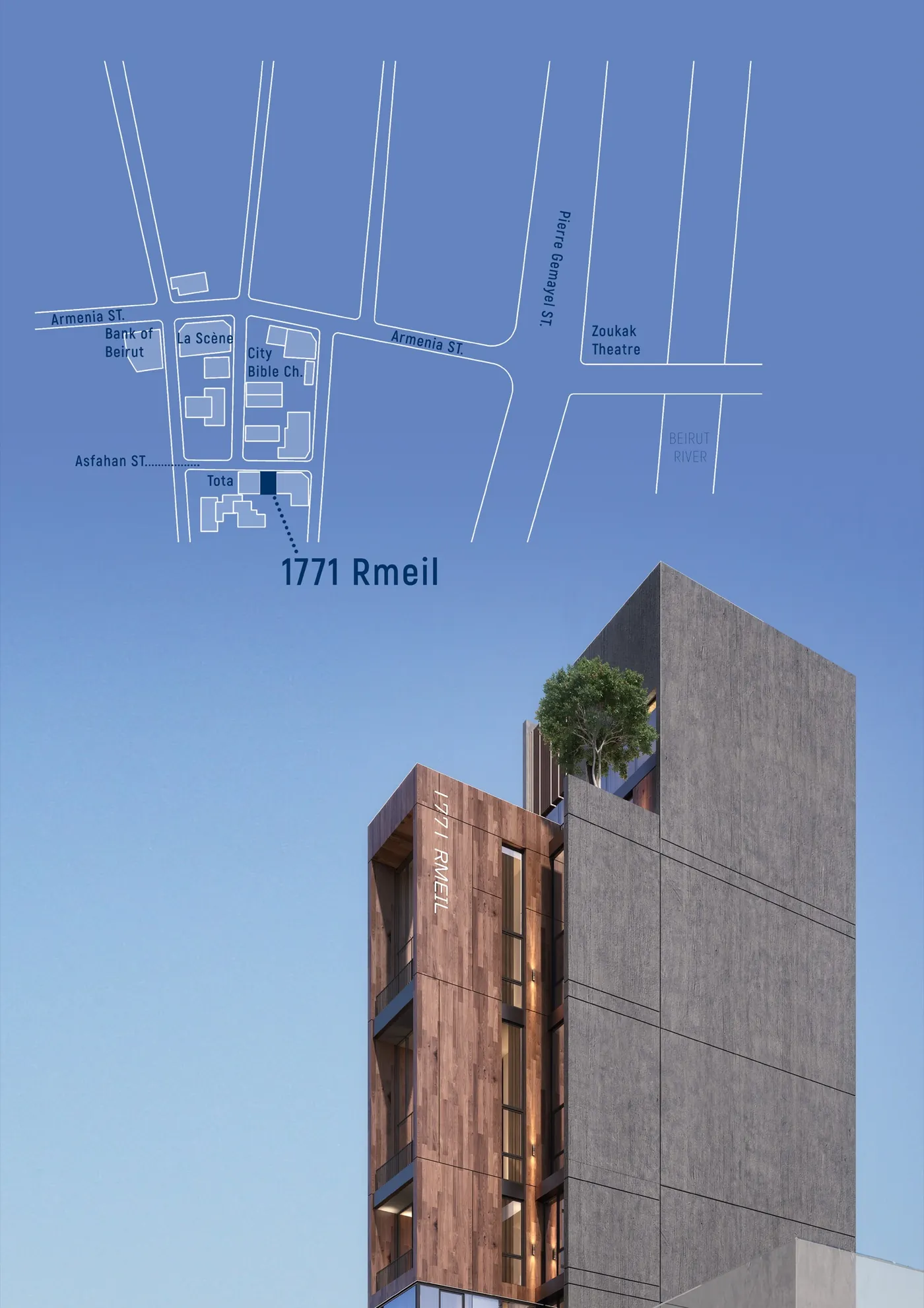 1771 Rmeil — its place on Armenia Street, Mar Mikhael